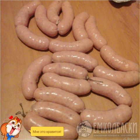 Куриные колбаски