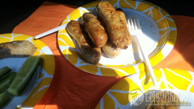 Куриные колбаски
