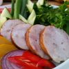 колбаски копченые. свинина+курица