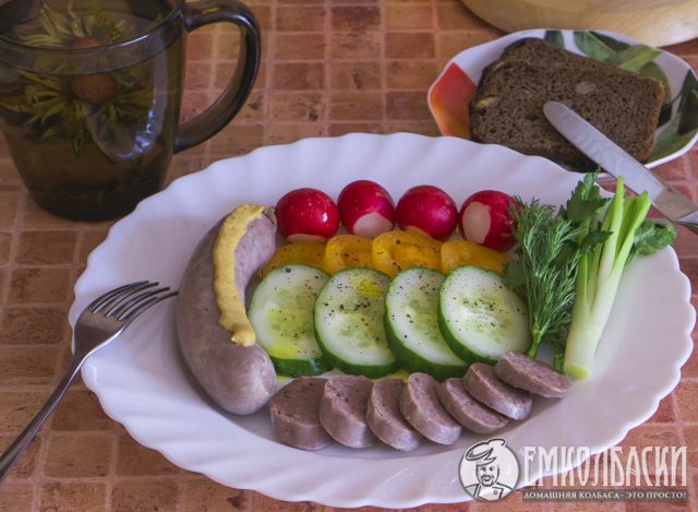 Ливерная колбаса.